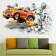 thumbnail image 5 of 1pc Self-Adhesive Wall Decal, Automobile Wall Art, Break Through The Wall Contact Paper, Wallpaper For Bedroom Children's Room, Home Decor, 5 of 5
