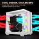 thumbnail image 2 of PC Case, ¡cállate! Base de luz 500 LX blanca con 4 alas de luz LX, 2 of 8