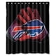 thumbnail image 1 of Cortina de ducha Buffalo Bills, juego de cortina de baño con ganchos, tamaño 60 x 72 pulgadas, 1 of 3