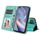 thumbnail image 4 of Funda tipo cartera FOXDOCK para OPPO A53 5G , diseño girasol en relieve, cuero PU, cierre magnético, soporte y tarjetero, 4 of 5