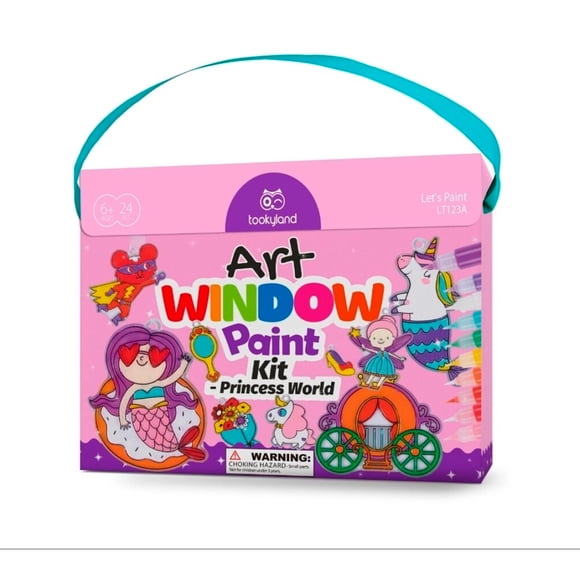 Kit de Arte para Ventanas Mundo de Princesas 34 Piezas Tooky Toy