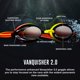 thumbnail image 2 of Gafas de natación Speedo Mirrored Vanquisher 2.0 unisex plateadas, 2 of 3