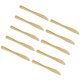 thumbnail image 1 of Vajilla Robusta Para Postres Tienda Fiestas Bodas 10x Cubiertos Dorados, 1 of 5