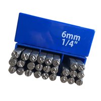 Bothyi - Juego De Sellos De Runas Steampunk Góticas De 6 Mm Con Caja Y Kit De Sellos De Símbolos Para Acero, Latón Y Aluminio