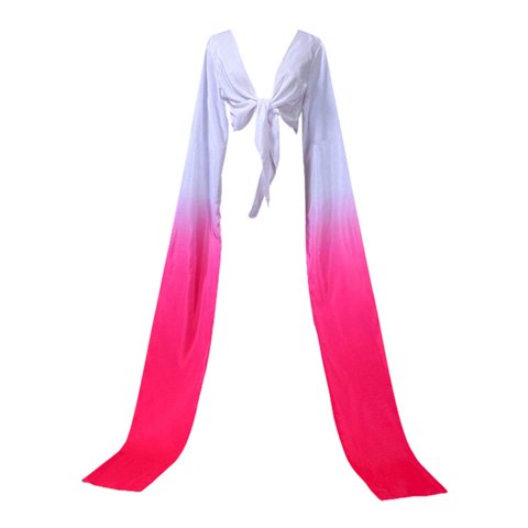 Xusx111 - Baile Mangas Largas De Gasa - Pekín Ópera Acrobacias Baile Práctica Largas Mangas Interiores De Flujo (Rosa Rojo Gradiente L)