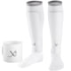 thumbnail image 1 of Mangas para Espinilleras de Fútbol LUX Sports Grandes Blancas con DualGrip, 1 of 7