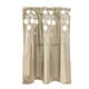 thumbnail image 4 of Cortina de ventana floral Semi-Sheer Cortina de cocina Tier Light Khaki - 130x41cm, 4 of 5