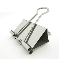 Universal Metal Clips - Binder Clips Nctinystore - Abrazadera Metálica Mediana (3,2 Cm), Color Plateado, 12 Pulgadas