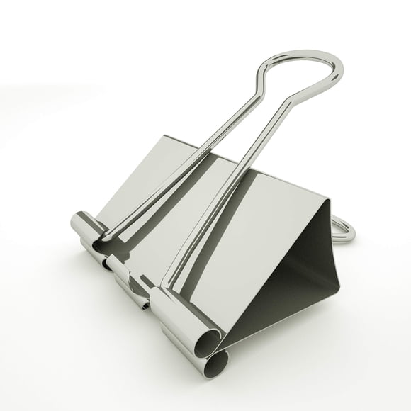 Binder Clips Nctinystore - Abrazadera metálica mediana (3,2 cm), color plateado, 12 pulgadas