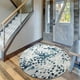 thumbnail image 2 of Alfombra Redonda Florida Azul 160 x 160 cm, 2 of 3