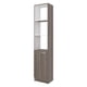 thumbnail image 1 of Estante Alto De Baño 1 Puerta 162,2x33,0x26,8 Cm Café Oscuro Y Blanco, 1 of 8