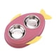 thumbnail image 2 of Comedero Doble Para Perros, Comedero Para Mascotas, Dispensador De Agua Para Mascotas, Rosa, 2 of 5