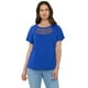 thumbnail image 1 of Polera Mujer Escote Macramé Azul Corona, 1 of 5