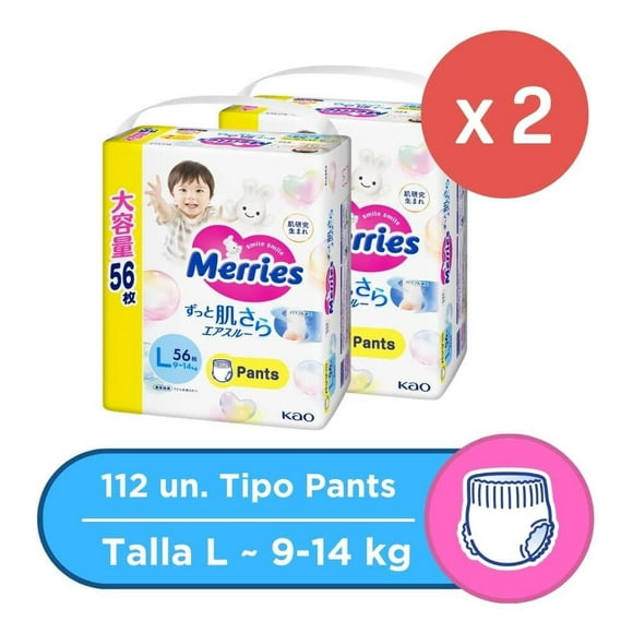 Merries Pants Ultra Jumbo L 56x2 Pcs (438617)