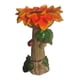 thumbnail image 3 of Comedero de resina, estatuilla de estatua de resina, figura de jardín, estación de alimentación de cuenco de baño para pájaros de jardín para balcón, Flor 16x16x26cm, 3 of 5