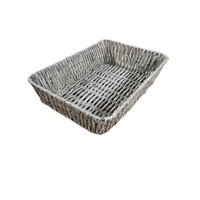 Oem - Bandeja Cesta De Ratan Cesta Tejida Rectangular Grande G