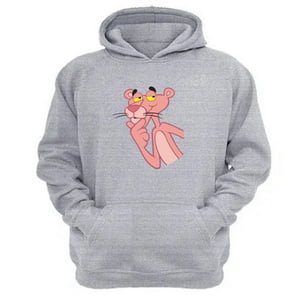 Genérico - Polerón Canguro La Pantera Rosa Gris Claro Talla Xs Unisex
