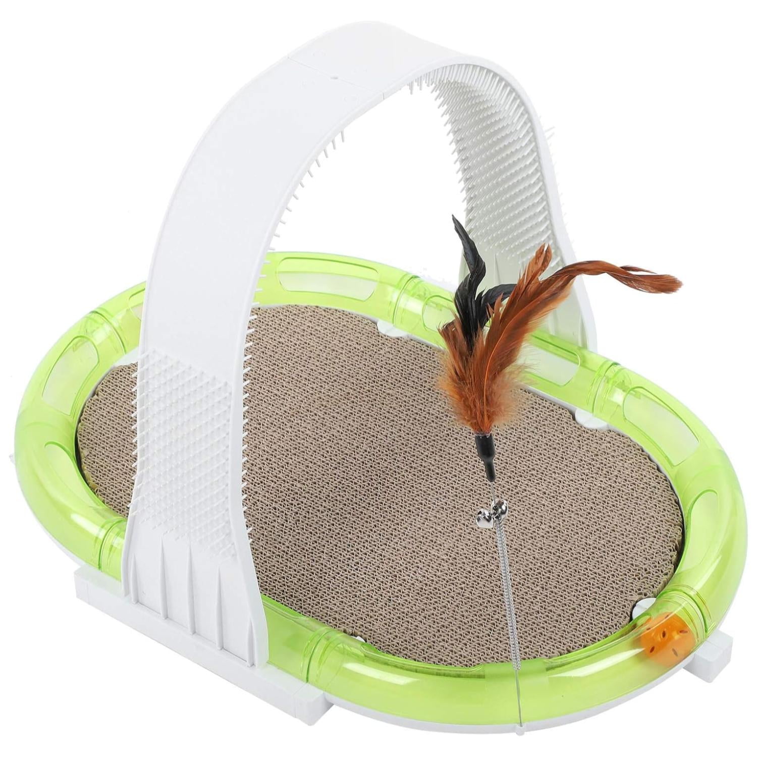 Total Click - Juguete Rascador Multifuncional 4 En 1 Para Gatos Mascotas