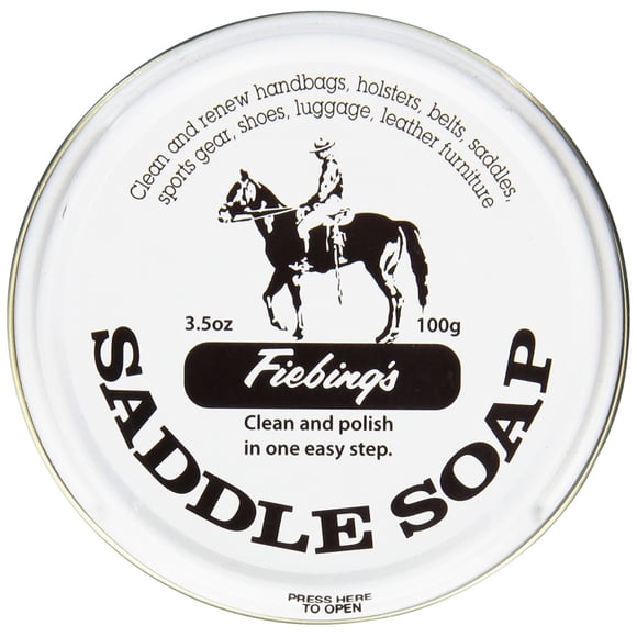 Limpiador y acondicionador para cuero blanco Saddle Soap Fiebing's, 100 ml