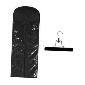 Ioensy - Bolsa Para Extensiones De Cabello A Prueba De Polvo De 31,5 Pulgadas De Largo Para Viajes, Hogar, Salón, Color Negro