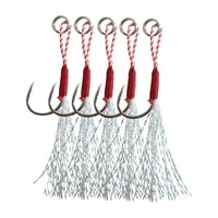 Magideal - Anzuelos De Asistencia Para Pesca, Anzuelo De Pesca De Plantilla Lenta Rápida, Anzuelo De Asistencia De Acero Al Carbono Para Agua Salada Para Jigging