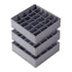 thumbnail image 3 of 3 Piezas Divisores Organizadores De Cajón De Ropa Interior De Calcetines Para Ropa Interior, Pañuelos, Gris, 3 of 5