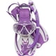thumbnail image 1 of Set de esnórquel Cressi Rocks Pro Dry Lila/Blanco para niños S/M, 1 of 8