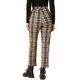 thumbnail image 3 of Pantalones de Mujer a Cuadros de Cintura Alta Tartan Cuadriculados para Trabajo Casual en Oficina y Uso Diario M Marrón Oscuro, 3 of 6