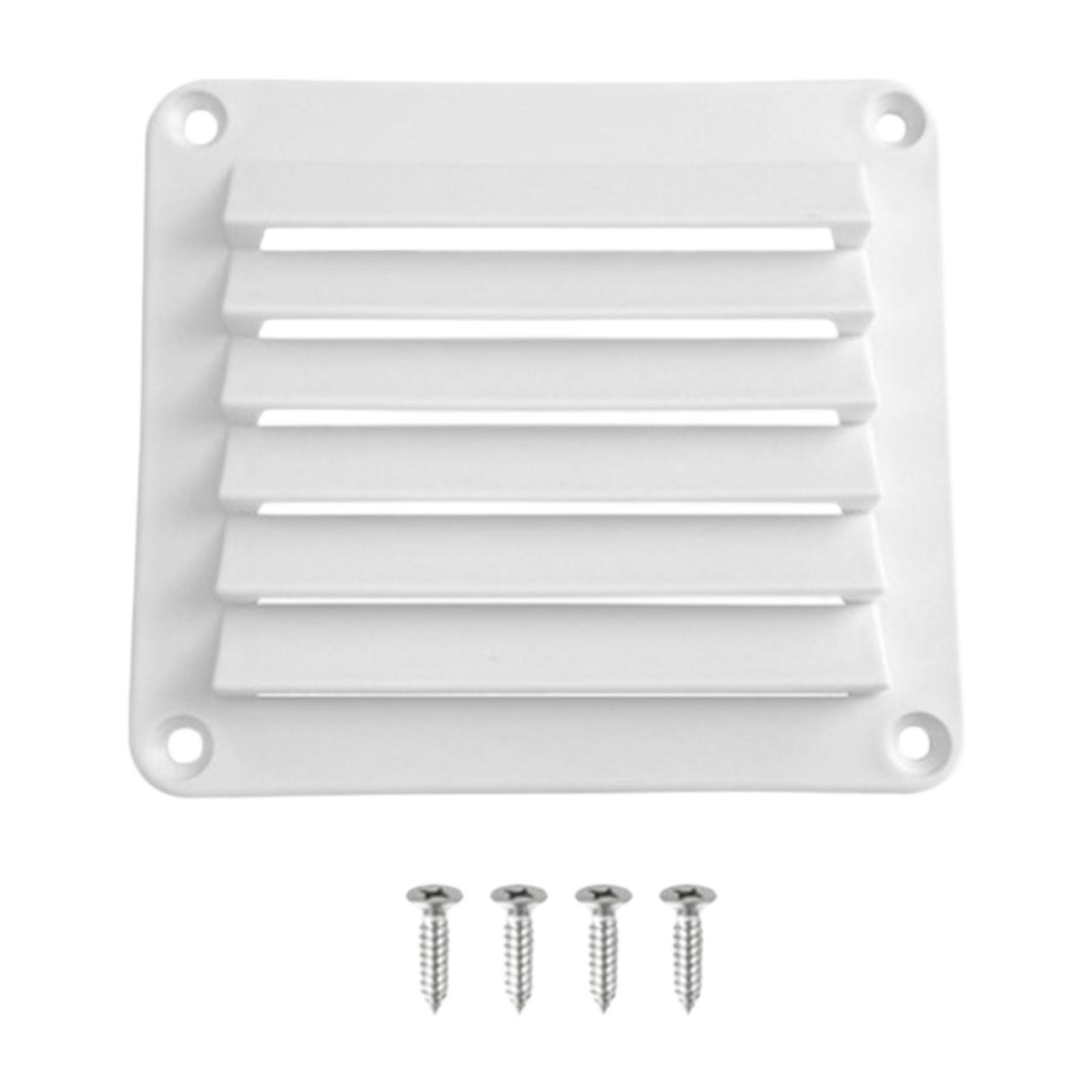 Magideal - Rejilla De Ventilación Con Rejilla De Ventilación Rectangular Para Yate Marino, De Nailon, Fácil Instalación, Cubierta De Rejilla De Ventilación Para Blanco