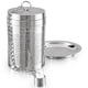 thumbnail image 1 of Infusor de té Teabloom de acero inoxidable, pequeño, diseño geométrico, 1 of 8