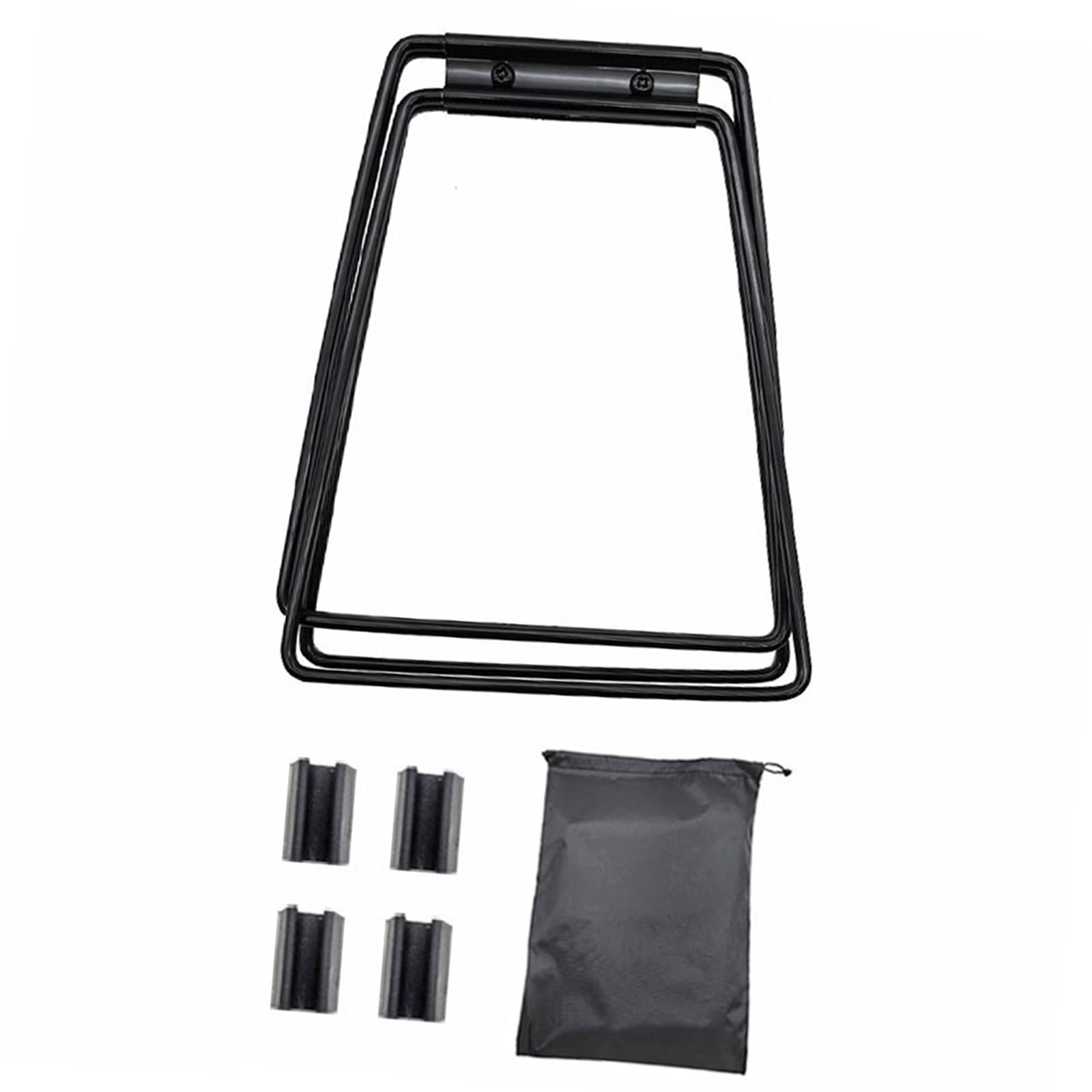 Magideal - Soporte De Refrigeración Plegable, Soporte Para Tanque De Agua Con Bolsa De Transporte, Soporte Para Caja De Hielo Para Refrigerador Resistente De Met Negro