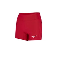 Shorts Mizuno Para Mujer De Vóleibol Con Entrepierna De 10 Cm Rojo Xxl