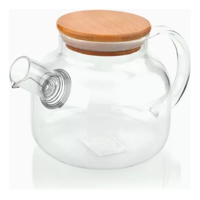 Genérico - Tetera De Vidrio Transparente De 1 Litro, Caliente/Frío