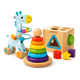 thumbnail image 1 of Set 3 juguetes montessori madera torre cubo laberinto bebé, 1 of 3