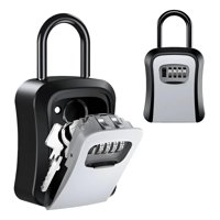 Genérica - Caja Seguridad Porta Llave Candado Clave Para Muro/Colgador