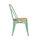 thumbnail image 3 of Silla Metal Tolix asiento Madera para Comedor Bar LF5-01W - Verde Agua, 3 of 5