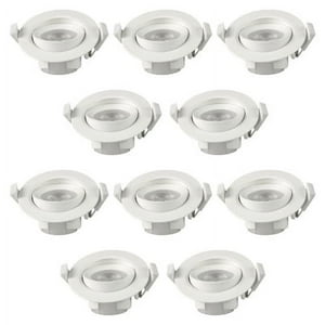 Hb Led - Pack 10 Foco Basculante Led Embutido Spot 6,5W 3000K Redondo