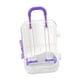 thumbnail image 1 of Organizador De Joyas Con Forma De Maleta, Cofre Del Tesoro Portátil, Caja De Recuerdo, Violeta, 1 of 3