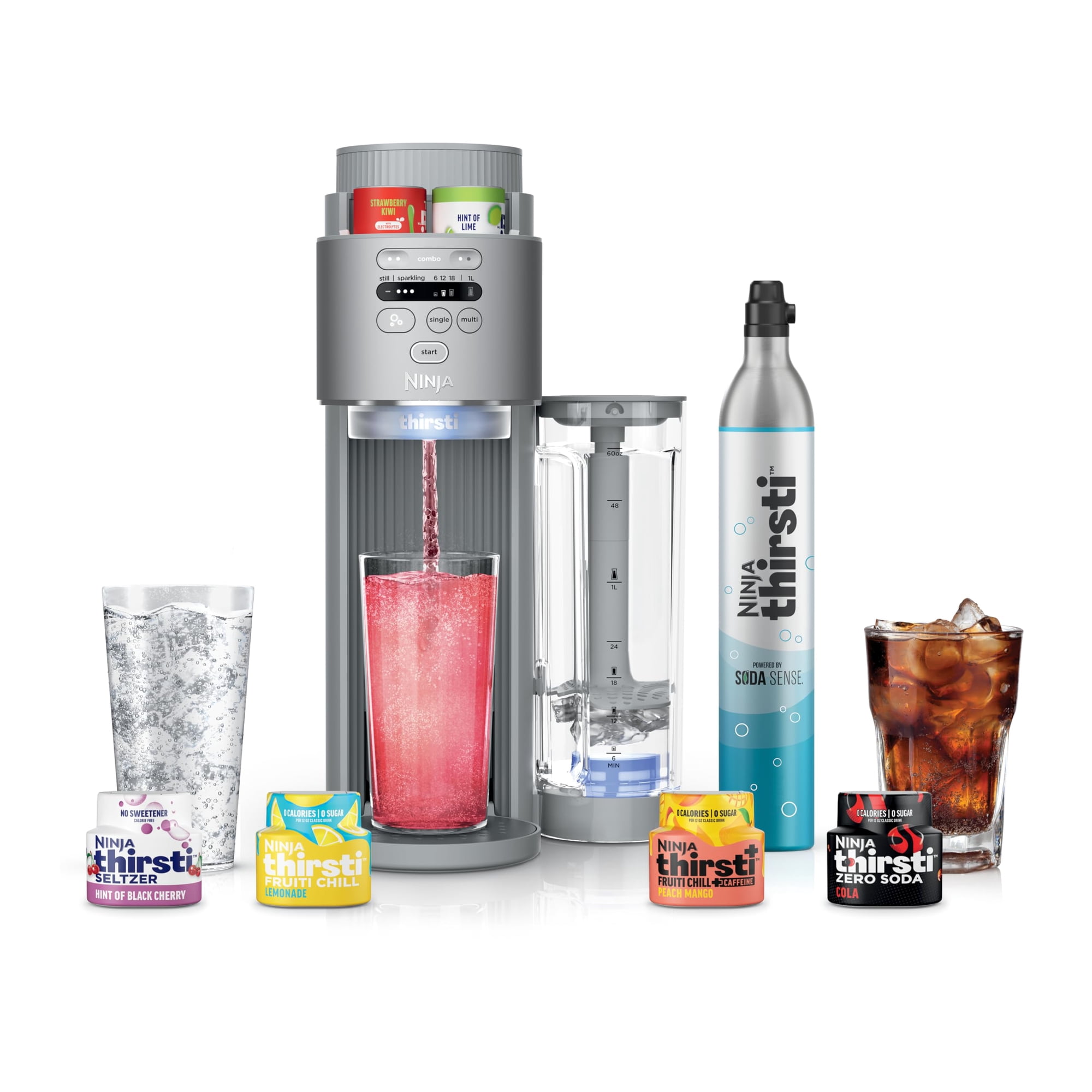 Sistema De Hidratación Ninja Thirsti Max Custom Soda Maker Silver