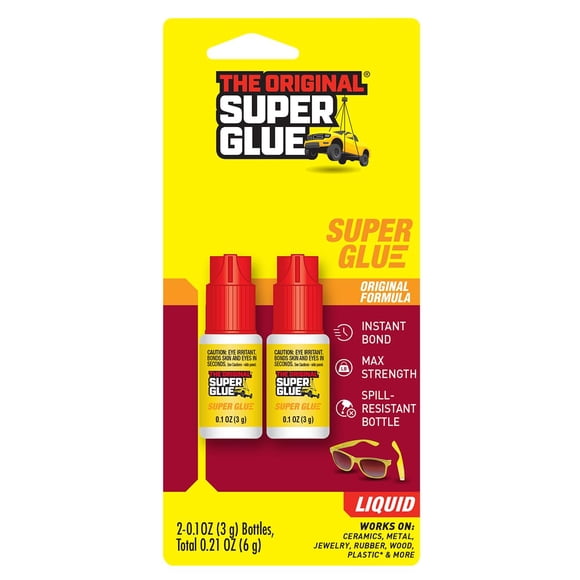 Super Glue 3 g Transparente - Pack de 2