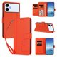 thumbnail image 2 of Funda Cartera Trébol para Samsung Galaxy S26 Edge con Ranuras Tarjetas y Carga Inalámbrica Naranja, 2 of 6