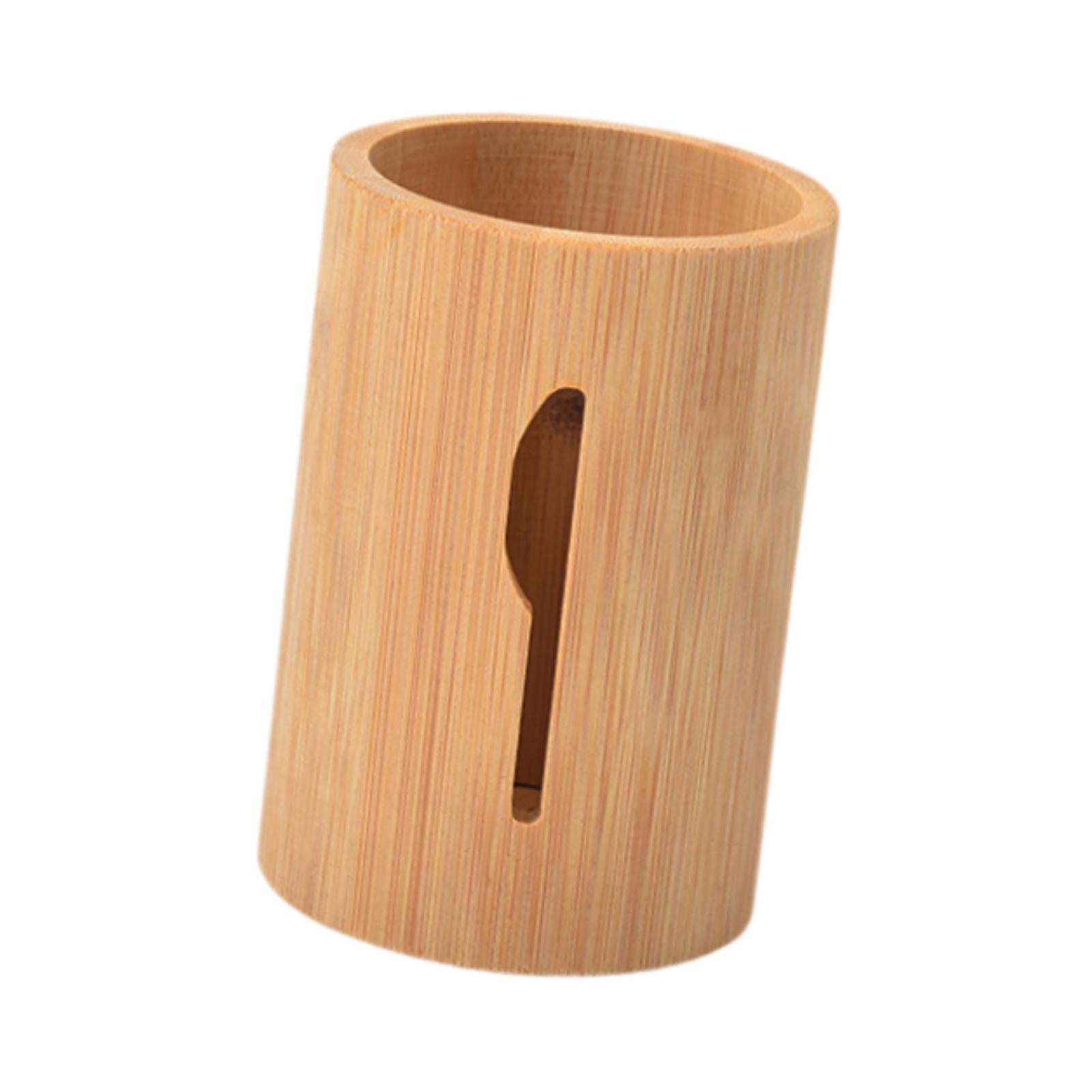 Magideal - Organizador De Cubiertos De Bambú, Soporte Para Cubiertos, Contenedor De Almacenamiento Resistente, Contenedor Rústico Para Cubiertos, Soporte Para Cuchillo