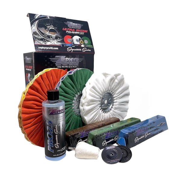 Kit de pulido Zephyr Ultra Shine para ruedas forjadas de aluminio