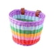 thumbnail image 2 of Cesta de bicicleta para niños, cesta de ciclismo de Color arcoíris, cesta de manillar frontal, cesta delantera de bicicleta para niñas, niños y niños, S sin forroPaño, 2 of 5