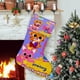 thumbnail image 1 of PINKFONG Tema: Calcetines de Navidad, fino lino blanco para colgar en escaleras y chimenea, decoración navideña para el hogar, regalo de Navidad. 54cm × 38cm, 1 of 5