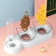 thumbnail image 4 of Cuencos Elevados Para Gatos Con 3 Platos Y Botella De Agua, 4 of 6