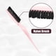 thumbnail image 4 of Cepillo de burlas de nailon de Unique Bargains, cepillo de burlas de tres filas para salones para peinar y cardar, longitud de 8.86" en color rosa, 4 of 7