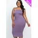 thumbnail image 1 of Vestido Ajustado de Tubo Talla Grande Uva 3XL, 1 of 2