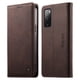 thumbnail image 1 of Funda Billetera de Cuero para [Samsung Galaxy S20 FE], Bloqueo RFID, Tarjetas y Soporte Café, 1 of 5