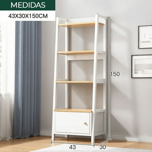 Tienda El Garage - Estanteria Librero Repisa Metalica 3 Niveles Blanca Alta